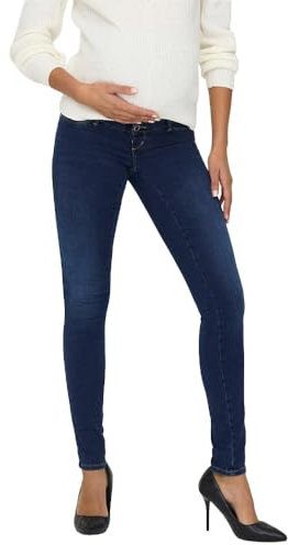 ONLY MATERNITY OLMROYAL Life SK MBD Jeans DNM Noos, Medium Blue Denim, M / 32L Femme
