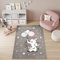 TAPISO Baby Teppich Kinderteppich Kurzflor Grau Blau Taupe Rosa Weiß Sterne Elefant Luftballons Tropfen Geschenk Modern 200 x 300 cm