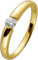 Ch.Abramowicz Spannring Gelbgold 585 14 Karat Solitär Diamant 0.15ct W SI 20