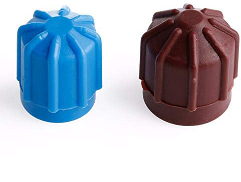 FUBESK Klimaanlage Service Paar Auto AC A/C Ventilkappe Kältemittelventil Hoch/Niederspannung R134a Staubschutz