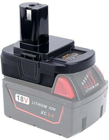 ELEFLY DM18RL Battery Adapter Converter Compatible with Dewalt 20V Battery & M18 Battery, Replacement for Ryobi 18V Battery ONE+ Tools P108 P189 P190 P197 PBP005
