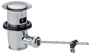 hansgrohe AXOR Ablaufgarnitur, mit Zugstange und Überlauf, 51302990, Farbe: Polished Gold Optic