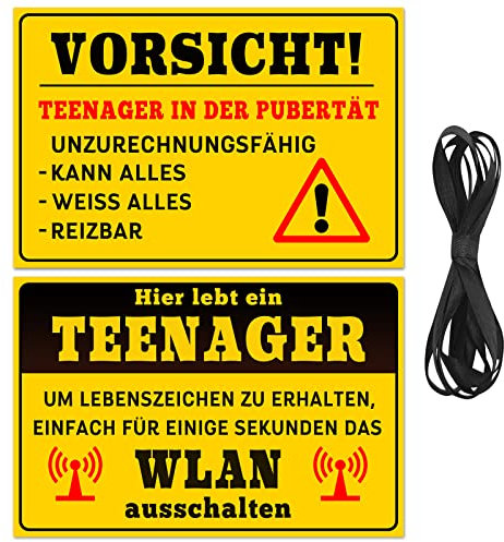 2 Stück Schild zur Jugendweihe Deko,Jugendliche Wandschild,Jugendliche Türschild,Teenager Zimmer Deko,Jugendweihe Deko,Teenager Schild als Teenager Mädchen Geschenke/Jungen Geschenk,20x30cm