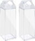 LATRAT Lot de 2 bouteilles d'eau transparentes réutilisables en carton de lait, gobelets à eau réutilisables, mignonne bouteille d'eau kawaii