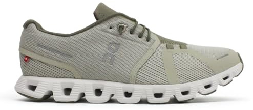 ON Mens Cloud 5 Textile Synthetic Chalk Grove Trainers 12 UK