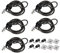 I3C Laptop Lock, Combination Security Lock Cable with Keys and Anchor Plate, Anti Theft Lock for Business Electronics, Monitors, Macbooks, Tablets, Ipad (5 Set)