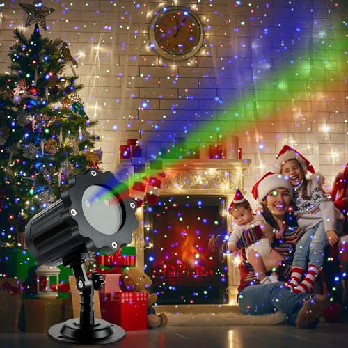 Hotcho Outdoor Laser Projection Light, 3 Colors Waterproof and Cold Resistant, Firefly Simulation Show, Party Garden Lawn Decoration