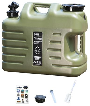 Fenteer Depósito de Agua con de Dispensación, Recipiente Portátil para Excursiones Al Aire Libre, 40x20x30cm 18L