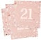 Servietten 21. geburtstag, 30 Stück Rosa Geburtstags Servietten, Happy Birthday 21 Servietten, 3-Lagig Milestone 21 Tischdekoration Papierservietten für Frauen Geburtstag Feiern Party Jubiläum