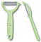 Victorinox Universal Peeler Duo Pack for Fruit and Vegetables - Extra Sharp - Serrated Blade/Double Edged - Ergonomic Handle - Limited Edition Light Green