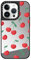 CASETiFY Mirror iPhone 14 Pro Case [Reflective / 4.9ft Drop Protection/Compatible with Magsafe] - Cherries - Silver On Black