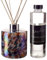 Glass Reed Diffuser Gift Set Cylinder White, Blue & Red with Cotton Flower Fragrance