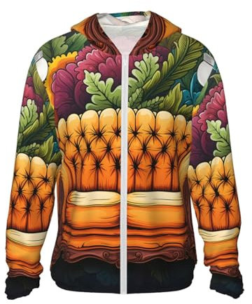 VBNTY Herren UPF 50+ Leichte Jacke Couch Sonnenschutz Hoodie Langarm Sonnenshirts für Frauen, Schwarz , 3XL
