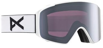 Anon M4S Brille (zylindrisch) + Bonus-Objektiv + MFI-Gesichtsmaske, Rahmen: weiß, Gläser: Perceive Sunny Onyx