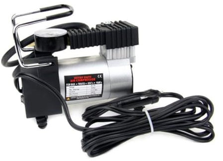 PartyKindom Single Cylinder Electric Car Air Pump Portable Air Compressor for Bike Auto