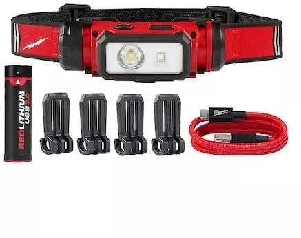 2163-21 für Milwaukee Tool mit Redlithium USB Hard Hat Stirnlampe (600 Lumen)