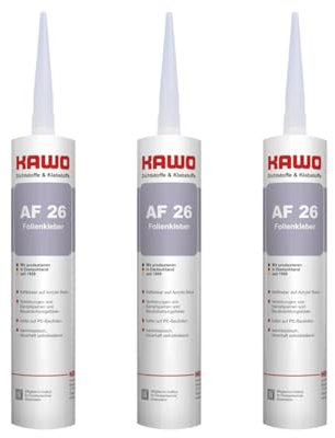 3 x KAWO Dichtkleber/Folienkleber AF 26 310 ml Anschlusskleber für Dampfsperrfolie Dampfsperrbahn Kleber Spezialkleber