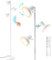 SIBRILLE Stehlampe Wohnzimmer 36W 2500LM Stehlampe LED Dimmbar, Fernbedienung&Touch-Steuerung, 2700K-6500K 3-Licht Leselampe Stehleuchte Moderne Deckenfluter LED Dimmbar für Wohnzimmer Büro, Weiß