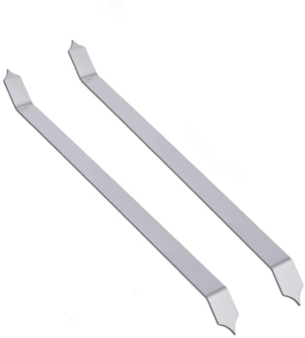 UNICRAFTALE 2Pcs Fish Scale Clay Tool Stainless Steel Pottery Fish Texture Sculpting Tool Pottery Clay Modeling Tools Texture Carving Tools for Pottery Clay Ceramics 167x14x1mm