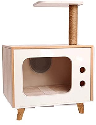 QYYZTQY Cat Tree Houses Automatic Hair Dogs and Cats, Tumble Dryer Box with Climbing Frame Crawling, Household Furniture for Hot Nest Warm as ever