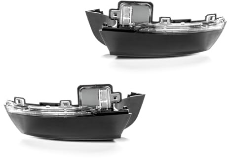 LST Spiegelblinker (2er Set) Außenspiegel Seitenspiegel Blinkleuchte Blinker glasklar schwarz links rechts kompatibel mit Seat e-Mii Skoda e-Citigo VW Polo 6R 6C Up e-Up ab 2016