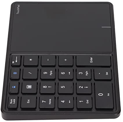 Drahtloses 2-in-1 Numpad mit Touchpad, 21 Tasten BT 4.2/2.4G Dual Modi | Kompakte Größe für unterwegs, ergonomisches Layout für Buchhaltung und Dateneingabe, stabile Verbindung ohne Unterbrechung