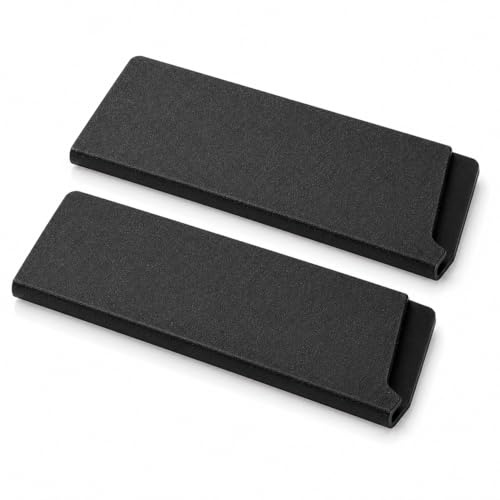 2 Pack Knife Edge Guards for 6 Inch Kitchen Knife, ABS Blade Protector Covers, Universal Knife Sheath Sleeves for Drawer Storage & Travel, Black
