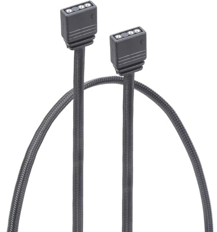 Uqezagpa ARGB Lighting Extension Cable for Case Light Strips Controllers Box Projects 30cm / 60cm Long ARGB Cable