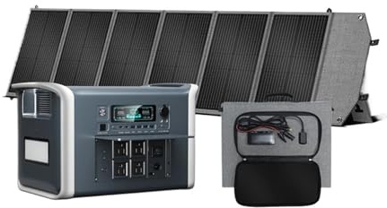 AP2000 2400W Générateur Solaire Portable 2048Wh Lifepo4 Batterie Centrale Électrique 200W Panneau USB TYPE-C Alimentation D'urgence Recharge Ultra Rapide
