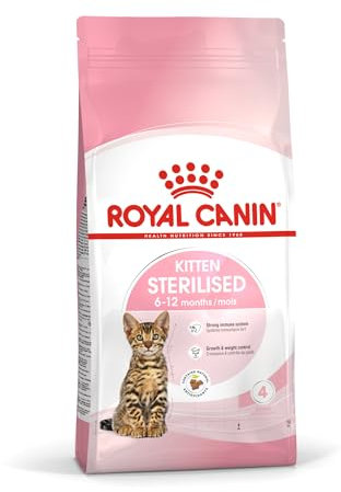 Royal Canin Kitten Sterilised | 400 g | Alleinfuttermittel für Katzen | Speziell für kastrierte Katzen im Wachstum vom 6. bis zum 12. Lebensmonat | Zur Unterstützung der Verdauung