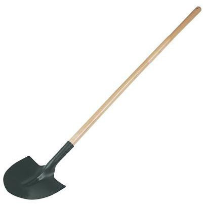 Heavy Duty 1470mm Swan Neck Shovel/Spade - Digging Plant Trench Hole Garden Landscape Tool - Loops