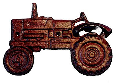 Crispe home & garden Flaschenöffner Traktor zum Anbringen an Wand, Haus, Flur,... komplett aus Gusseisen
