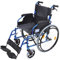 Aidapt VA165BLUE Deluxe Leichtgewichtiger Rollstuhl aus Aluminium, blau