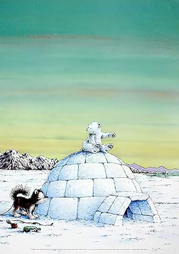 kunst für alle Kunstdruck/Poster: Hans de Beer Kleiner Eisbär Lassen Sie Mich Nicht allein - hochwertiger Druck, Bild, Kunstposter, 42x59 cm