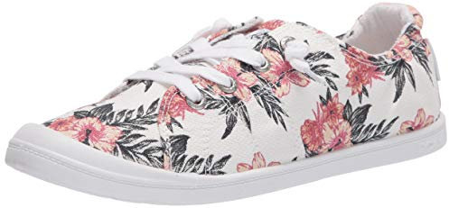 Roxy Women's Rory Loafer Flat, White/White, 4.5 UK