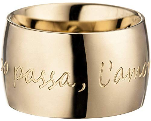 GILARDY Amore per Sempre Liebes Ring R1 mit italienischem Liebeszitat Edelstahl (Roségold, 20 (63))