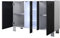 MB Muebles Bonitos, Buffet Meuble TV avec Pieds 2 cm Luke A1 pour Salon et Salle à Manger avec Lumière LED, Meuble en Mélamine Brillante, Couleur Blanc et Noir, 120x82x40 cm
