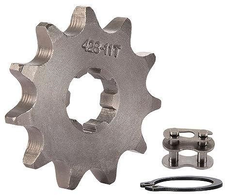 WOOSTAR Kettenrad Vorne 428-11 Zähne 17mm Ersatz für 50ccm 70ccm 90ccm 110ccm 125ccm Dirt Pitbike Minibike ATV 4 Wheeler Moped