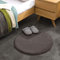 Teppich Wölkchen Fell Rund, Fellteppich Rund, Kunstfell Teppich Waschbar, Hasenfell, Kaninchenfell - Flauschiger Teppich Wohnzimmer, Bettvorleger Schlafzimmer - Dunkelgrau - Rund 60cm