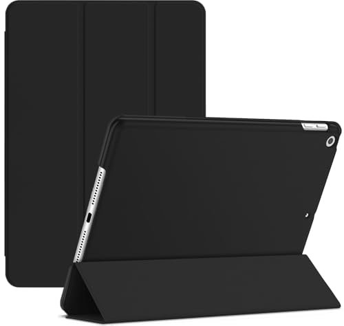 TechDealsUK Hülle für iPad 4 3 2 Ältere Generationen Smart Magnetic Stand Cover mit automatischem Wake Sleep für iPad 2 3 4 Schwarz