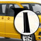Auto-Dress B-Säule Aufkleber Set/Dekor passend für VW T5 & T6 Bus (Schwarz-Glanz)