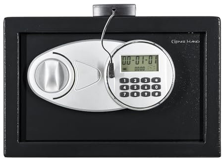 Genie Hand – Elektronischer Tresor Safe mit Einwurfschlitz – B-Schloss – Anti-Bounce-Technologie (Klein)