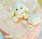 SugArt Bunny Cake Toppers Edible Christening Birthday Party Decoration Personalised Fabulous Icing Great for Girl Baby First Birthday Baby Shower Easy to Use Icing Professional Pink