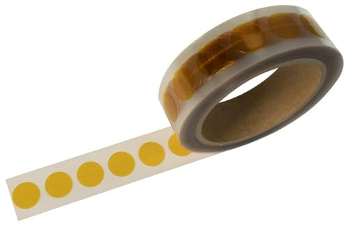 WETEC Kapton-Klebepunkte, 18 mm (Abdeckpunkte Lotabdeckpunkte Abdeckband Klebepunkte Lötabdeckband Lötabdeckpunkte Schutzabdeckpunkte Polyimidpunkte Kapton-/Polyimid)