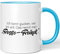 JUNIWORDS Tasse, Ich kann gucken, wie ich Will. Das nennt Man Fresse-Freiheit, Wähle Farbe, Blau