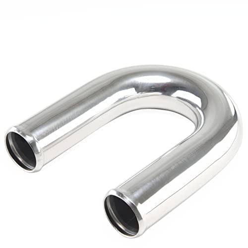 Schlauchland L-Style 180° Edelstahl-Bogen AD 48mm poliert & gebördelt V2A rostfrei Edelstahlrohr *** Große Auswahl 13-200 mm Außendurchmesser **