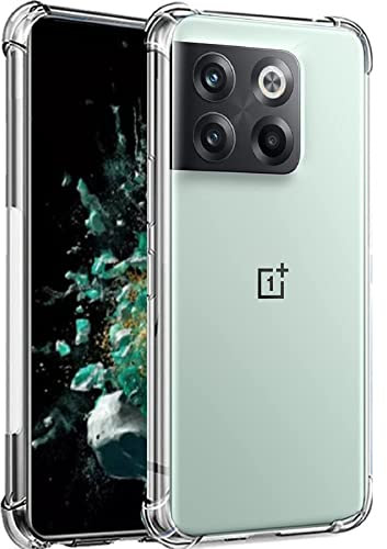 GEJEFA Coque pour Oneplus 10T 5G, Transparente Silicone TPU Absorption de Choc et Anti-Scratch Coque Housse pour Oneplus 10T 5G