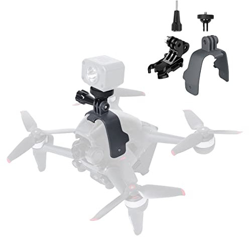 Drohnen Halterung für DJI FPV Action Kamera Licht füllen Doppelkopf J-Schnalle für GoPro,Insta360