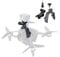 Drohnen Halterung für DJI FPV Action Kamera Licht füllen Doppelkopf J-Schnalle für GoPro,Insta360