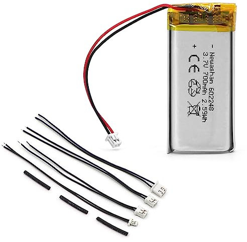NEWASHAN 700mAh 3,7V Batterie 602248 Pour Sena SMH5 Duo SMH10 SMH10D SMH10R SMH10-11 SR10 10C Motos Casque Bluetooth Intercom Interphone Li-ION Lipo Accu JST MP3 MP4 MP5 GPS DIY VXI Blue Parrott Piles